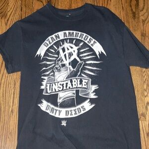 WWE Dean Ambrose Black Graphic T-Shirt
